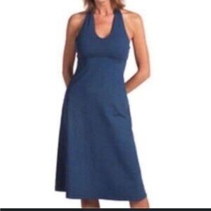 Patagonia Blue Halter Dress with Tie Detail on Back, women’s Small S